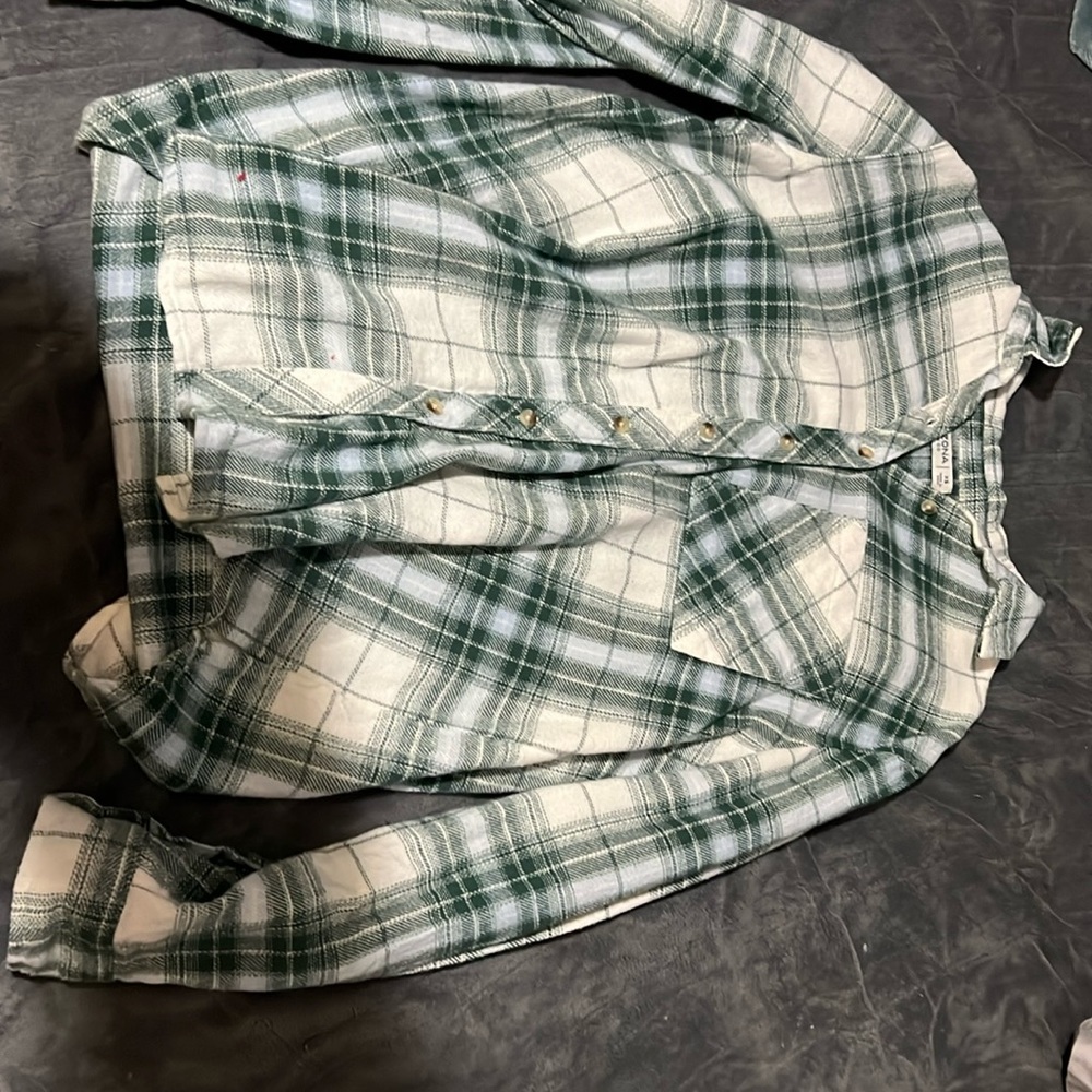 Women’s green flannel